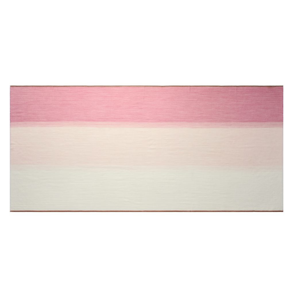 Mauve and Pink Cashmere Scarf with Brown Lining