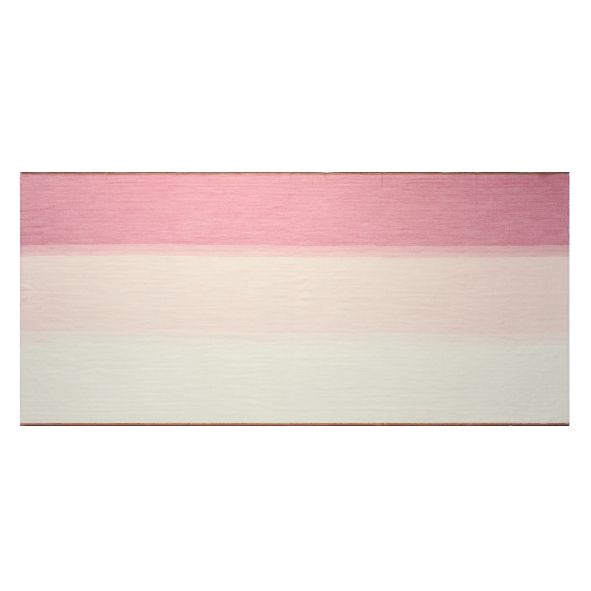 Mauve and Pink Cashmere Scarf with Brown Lining