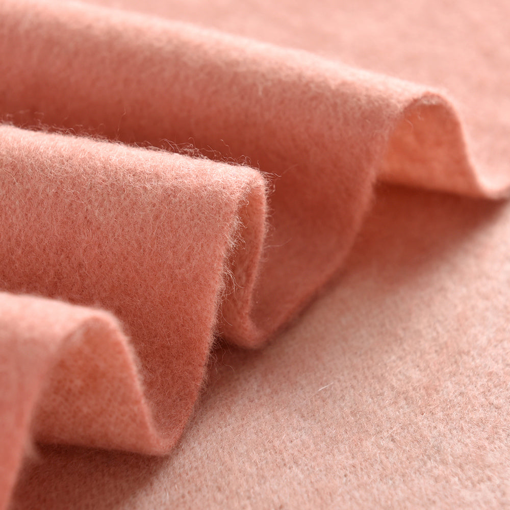 Double-Sided Cashmere Scarf in Mauve & Beige