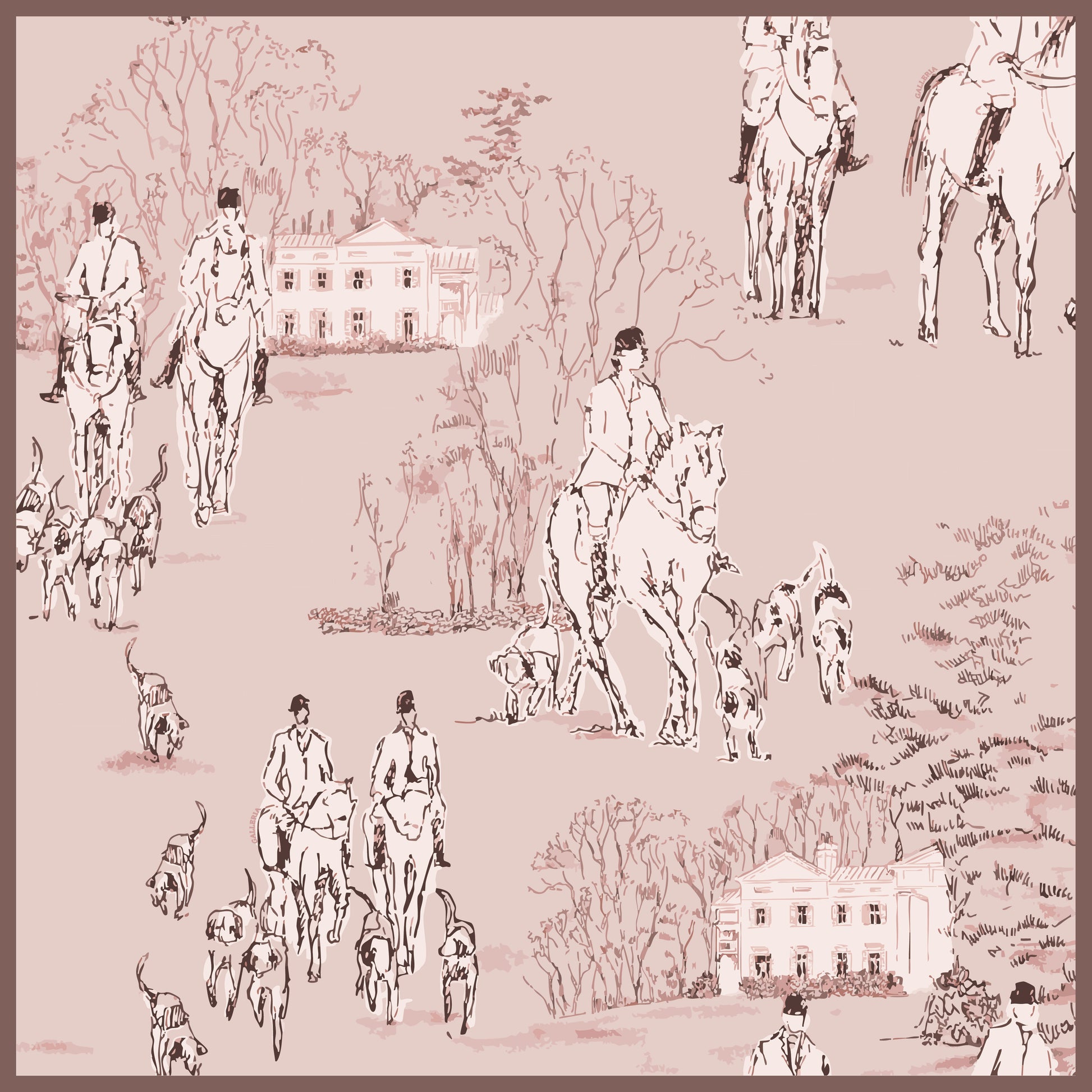 Royal Palace Knitted Cashmere Scarf in Pink