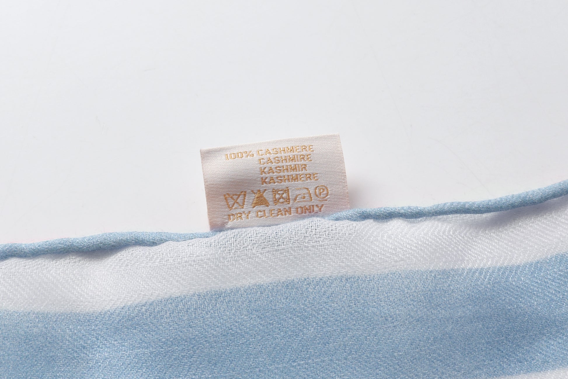 Equestre con Gatto Light Blue Toile Cashmere Scarf