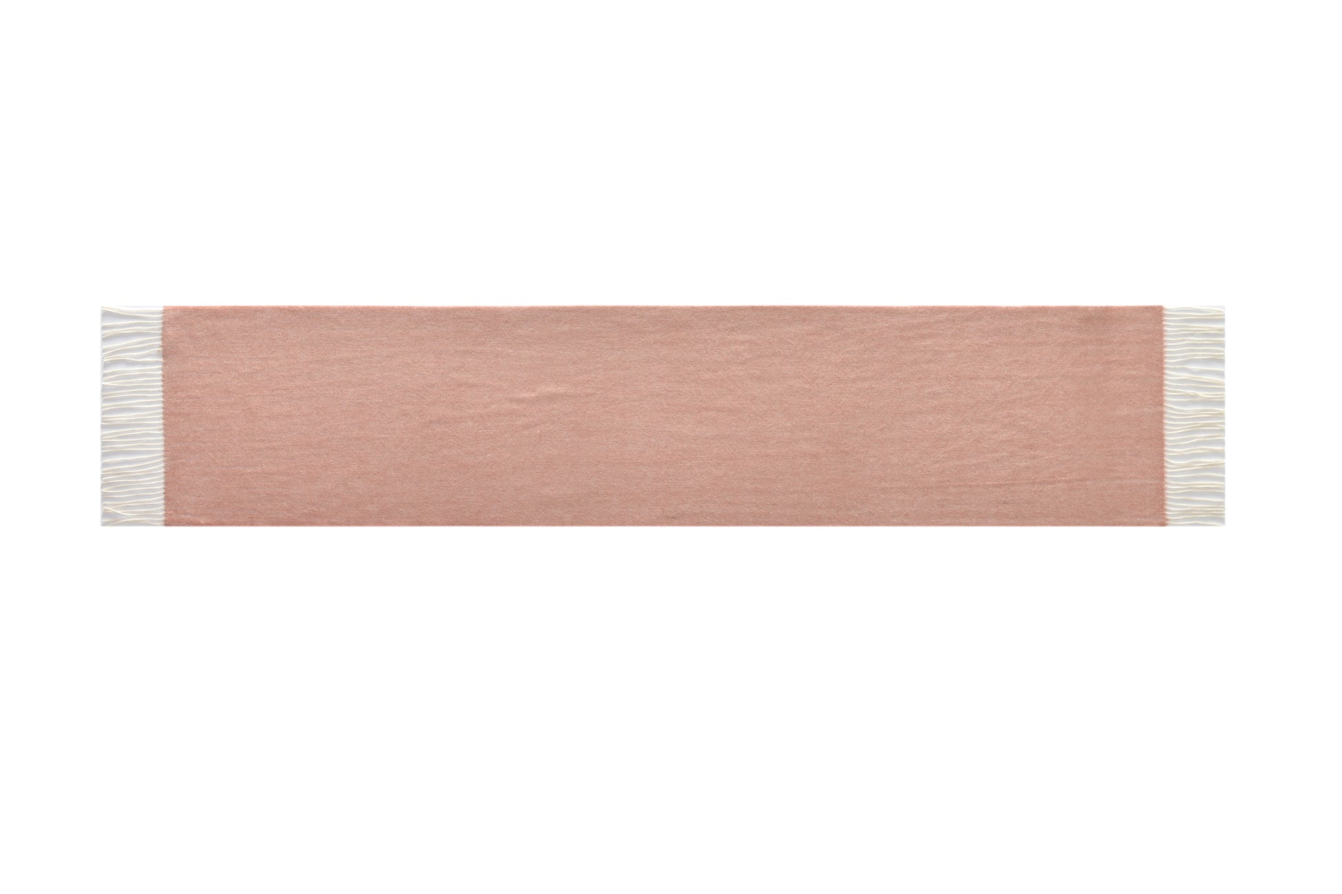 Double-Sided Cashmere Scarf in Mauve & Beige