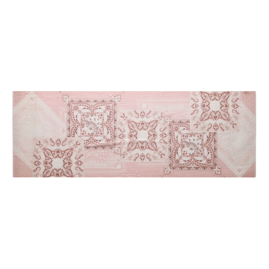 Arabesque Cashmere Scarf in Pink