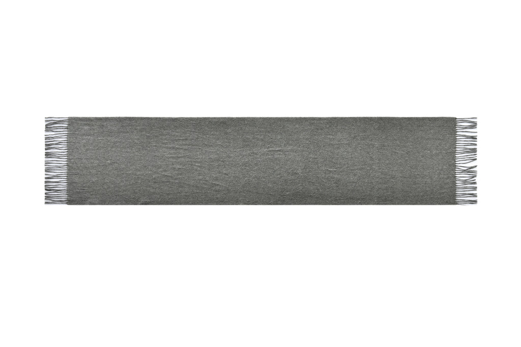 Double-Sided Cashmere Scarf in Grey