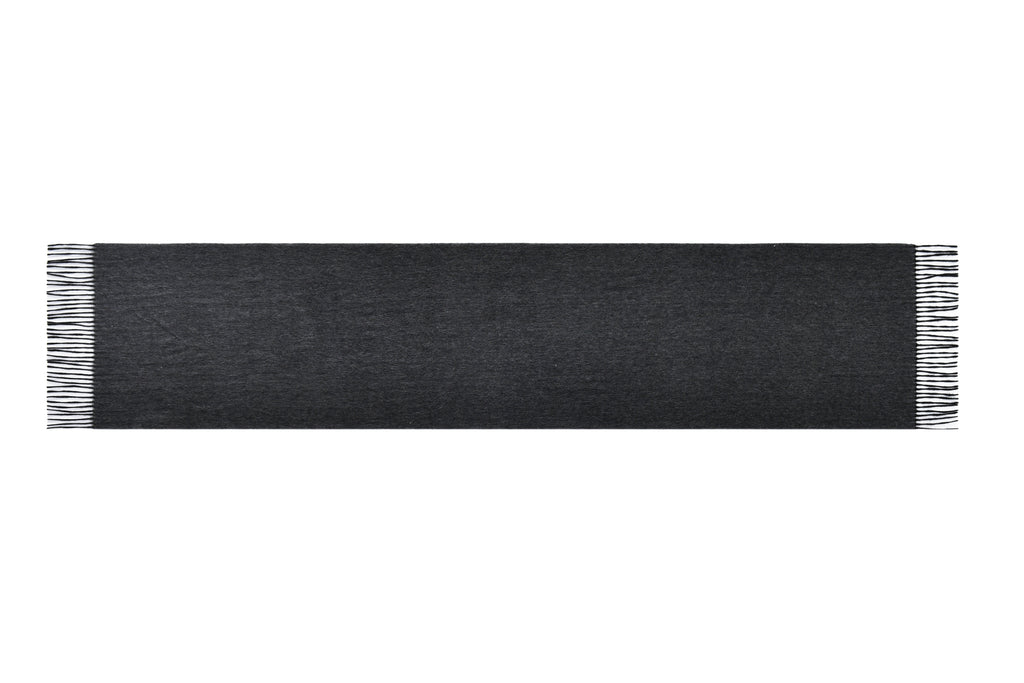 Double-Sided Cashmere Scarf in Grey Tones