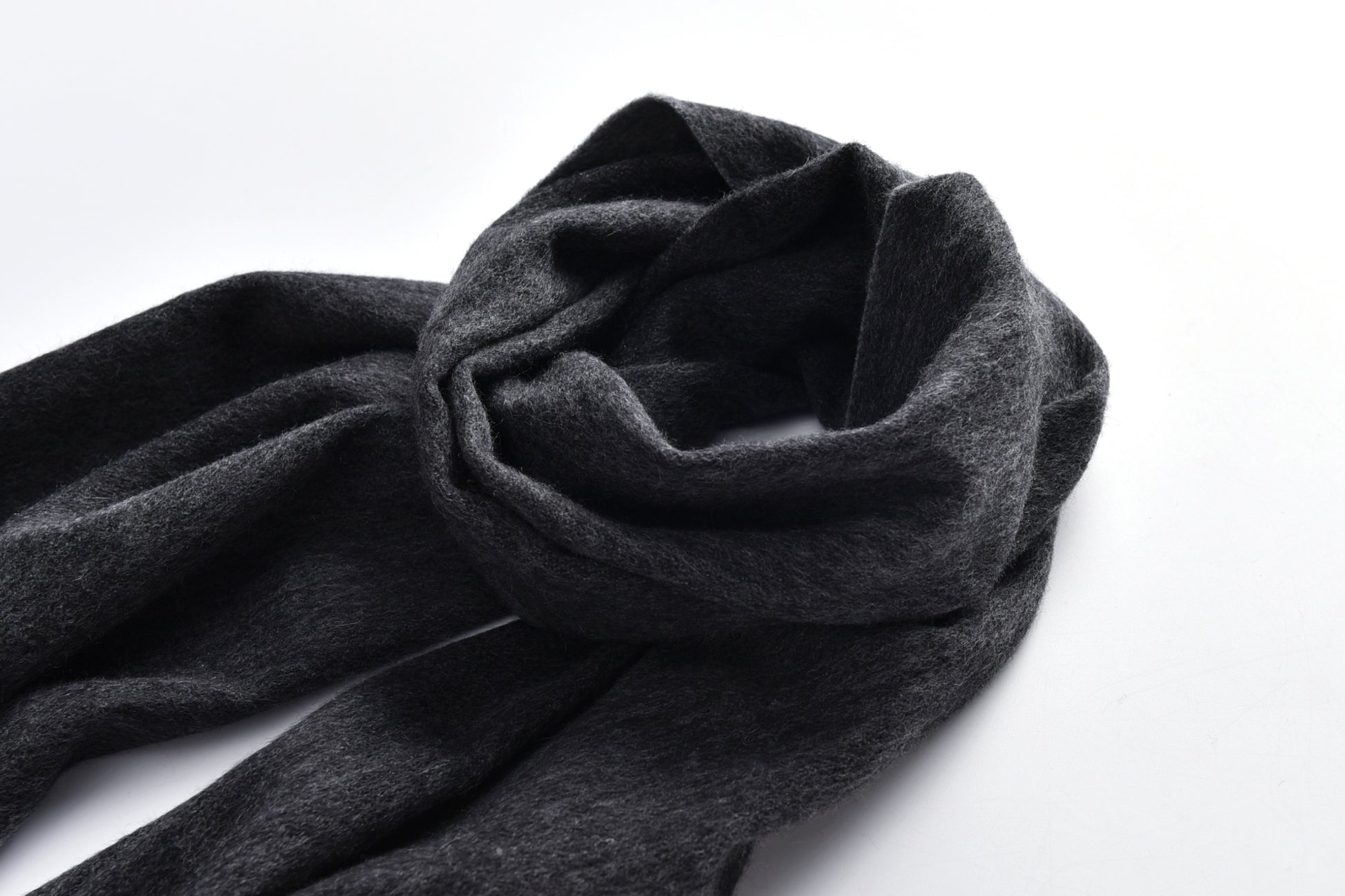 Double-Sided Cashmere Scarf in Coffee