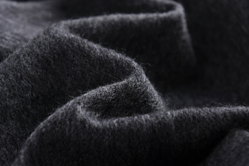Double-Sided Cashmere Scarf in Grey Tones
