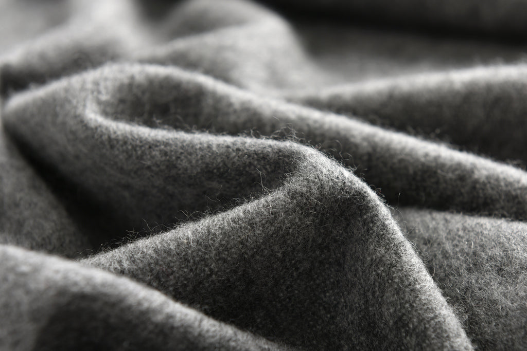 Double-Sided Cashmere Scarf in Grey
