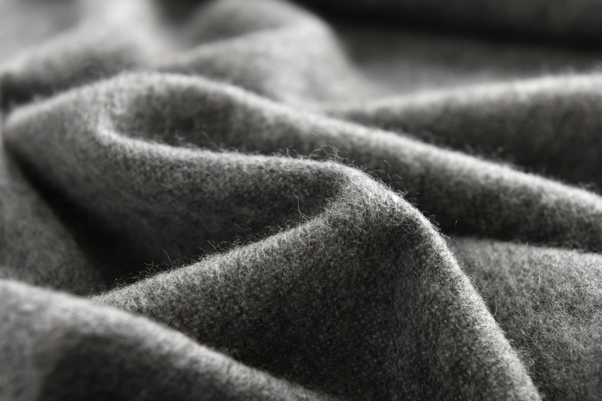 Double-Sided Cashmere Scarf in Grey