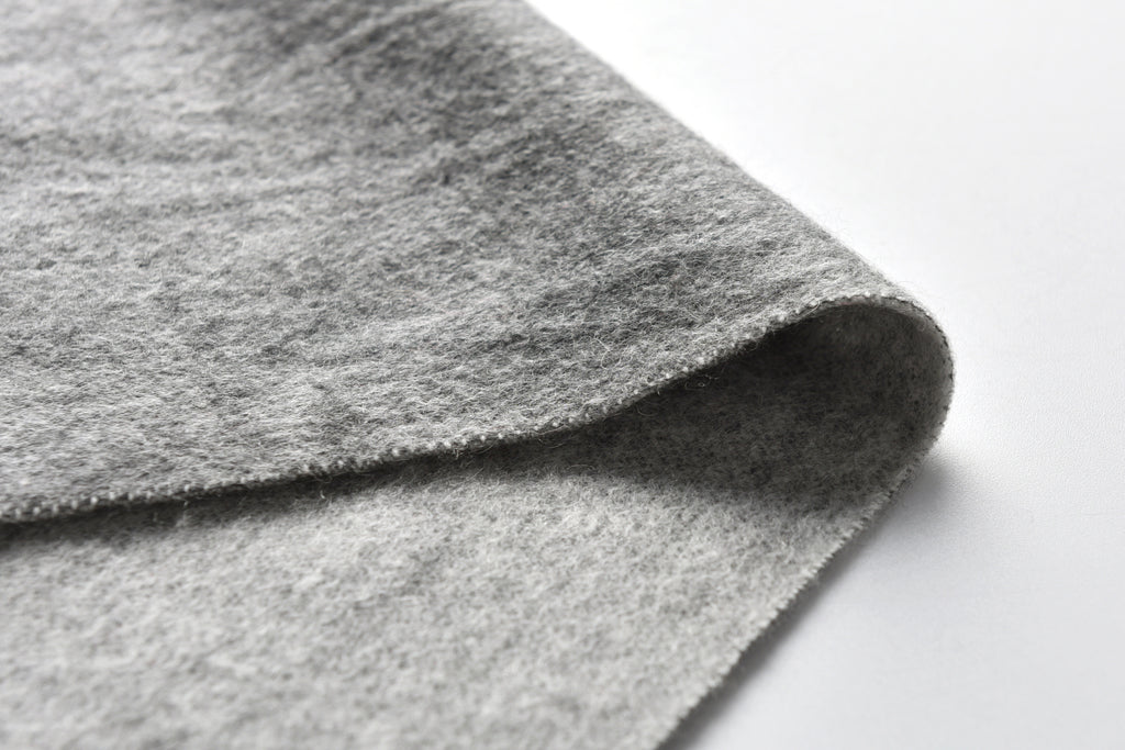 Double-Sided Cashmere Scarf in Grey