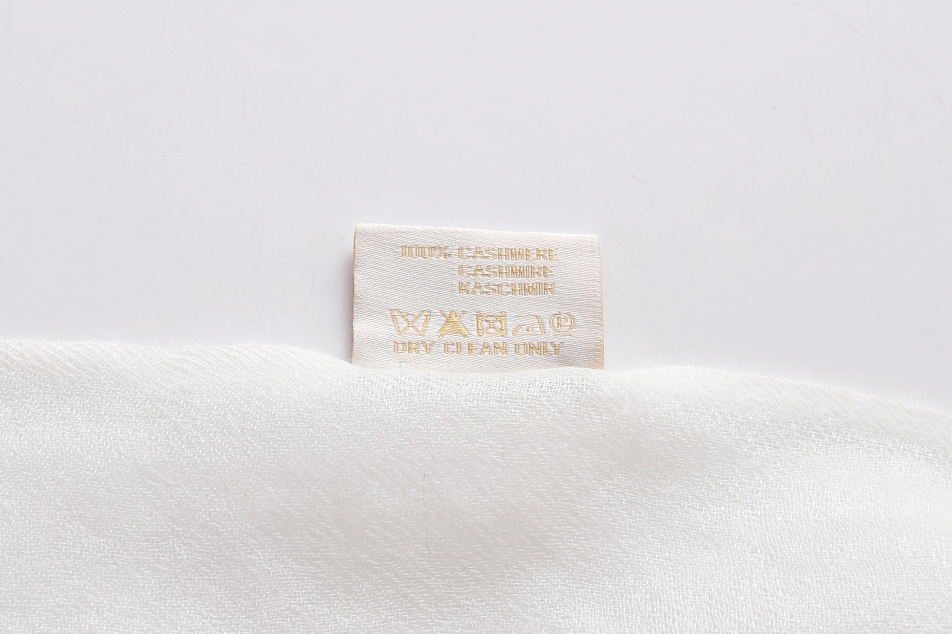 Watercolour Giardino Cashmere Scarf in Beige