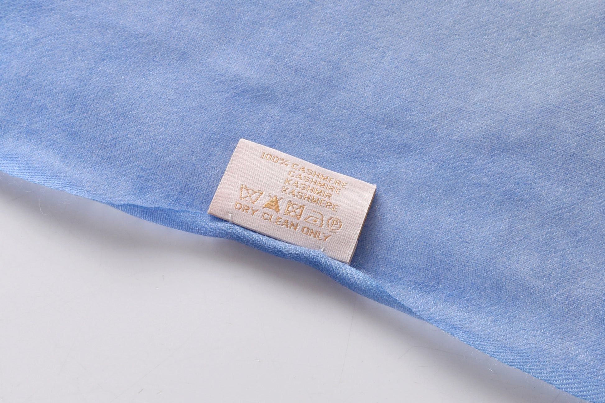 Country Life Watercolour Cashmere Scarf in Blue
