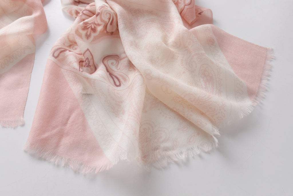 Arabesque Cashmere Scarf in Pink