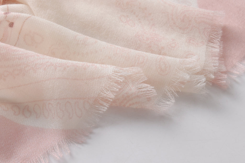 Arabesque Cashmere Scarf in Pink