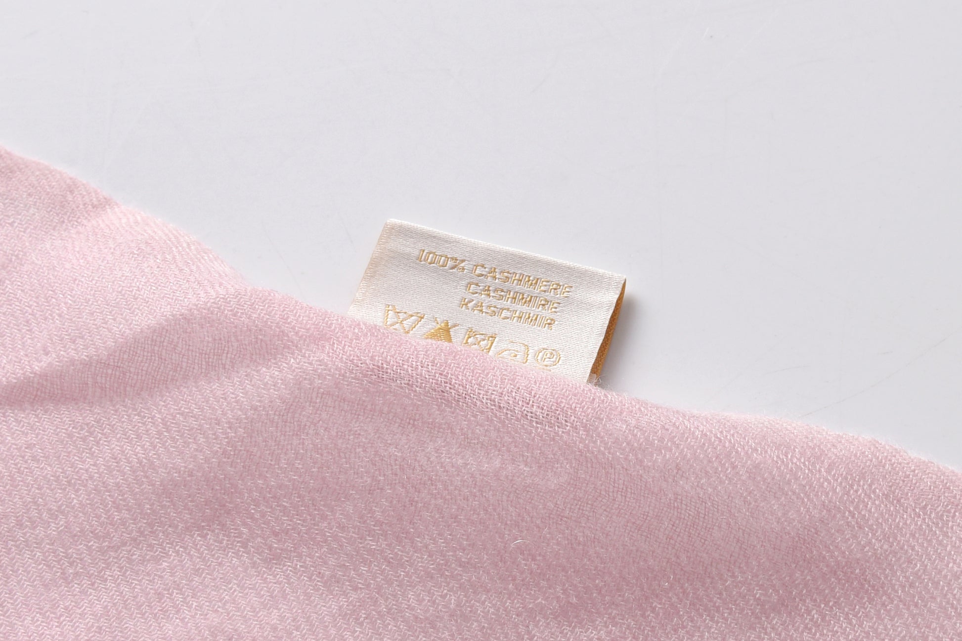 Rose Paisley Watercolour Cashmere Scarf in Pink & Grey