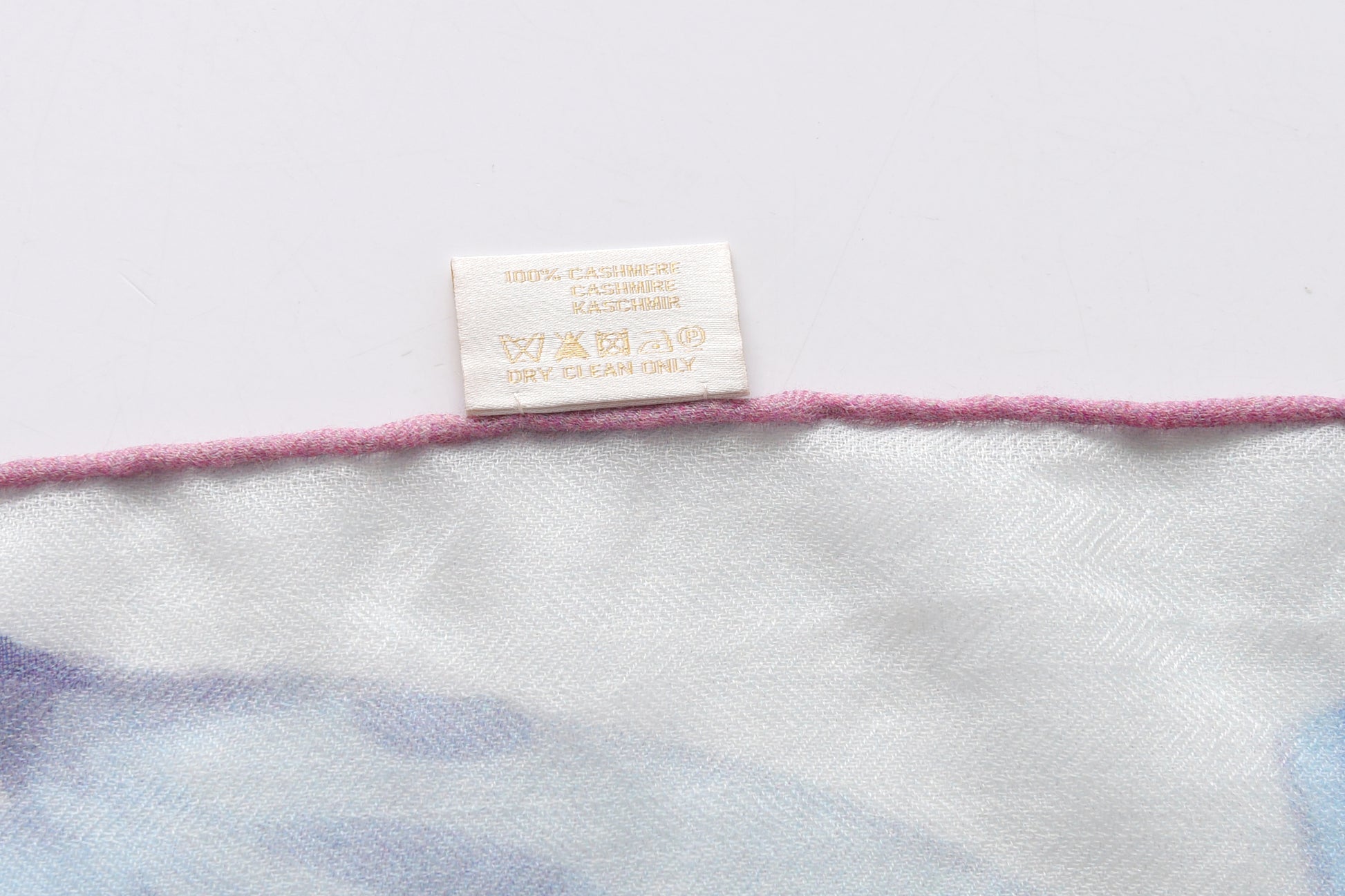 Spring Garden Cashmere Scarf in Blue