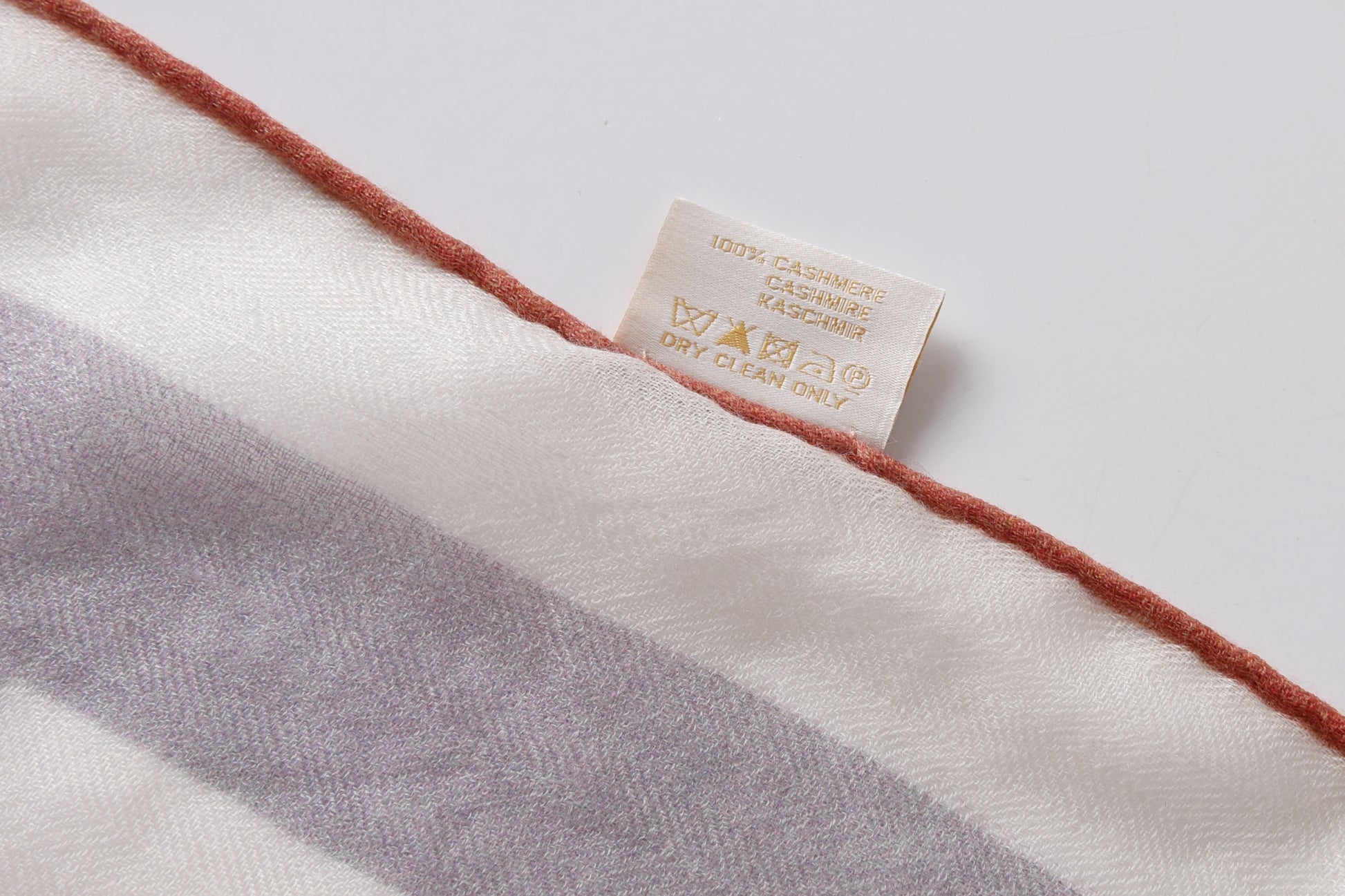 Equestrian Buckle dual color Cashmere Scarf in Red and Blue