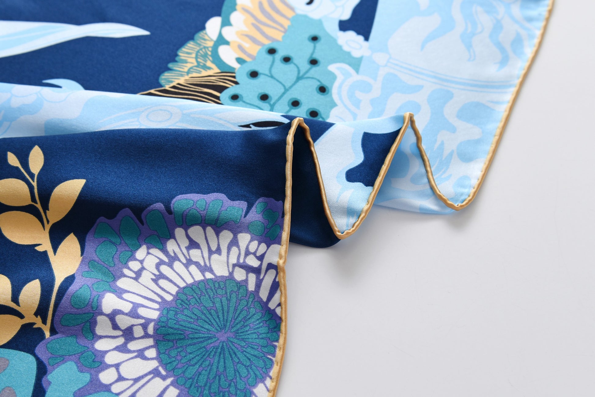 Performance Horses - Silk Scarf in Blue