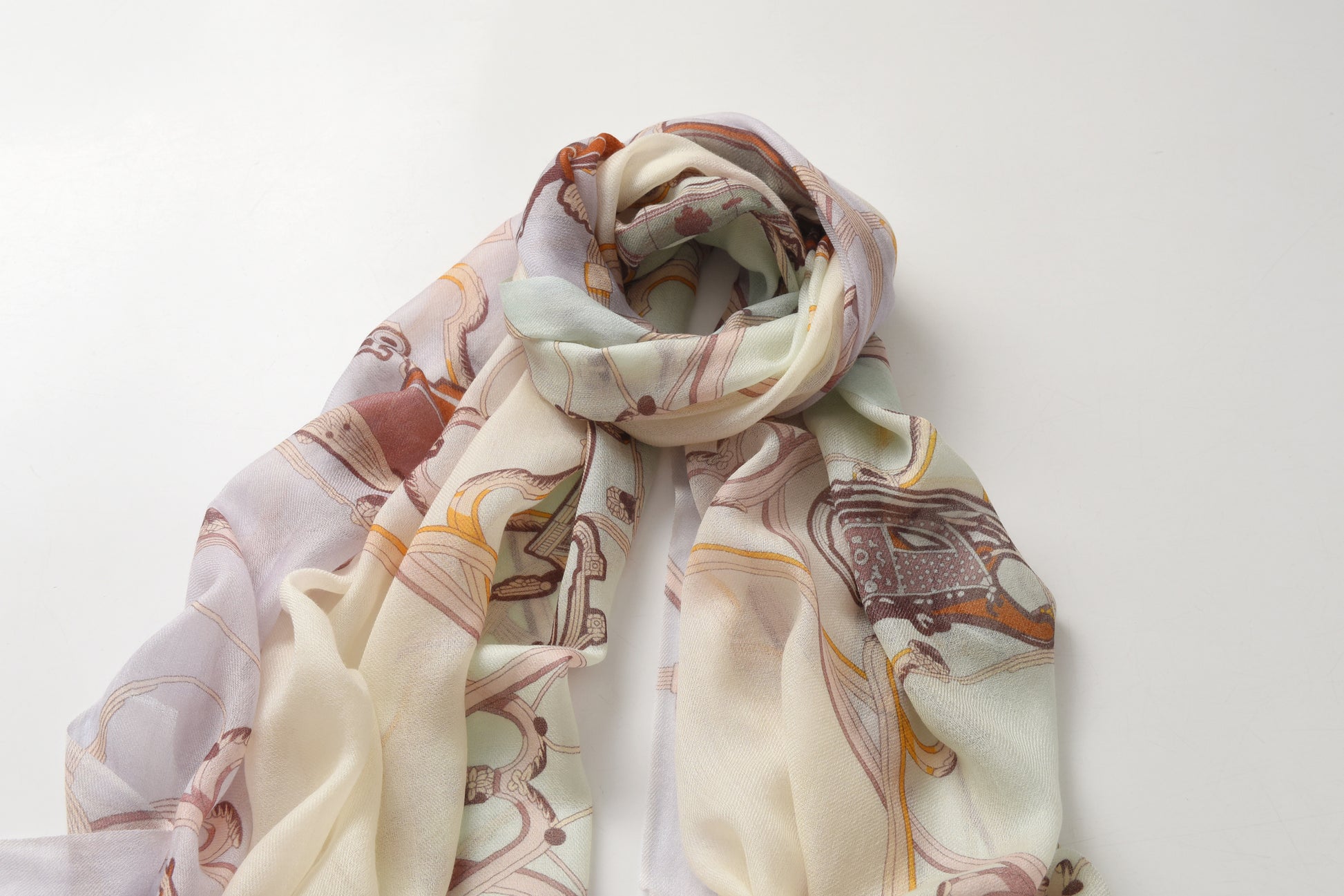 Royal Carriage in Green & Blue Cashmere Scarf
