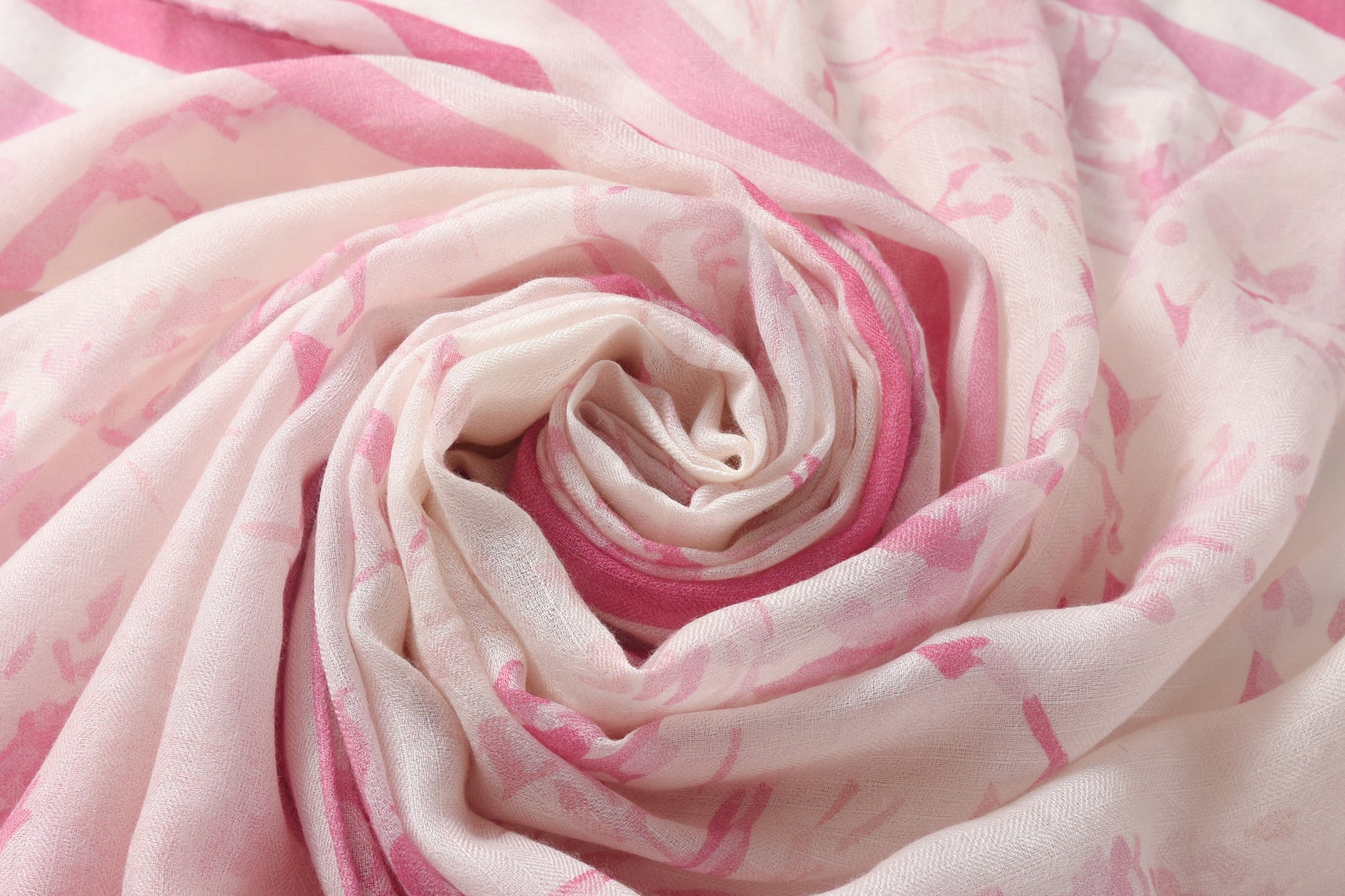 Equestre con Gatto Pink Toile Cashmere Scarf